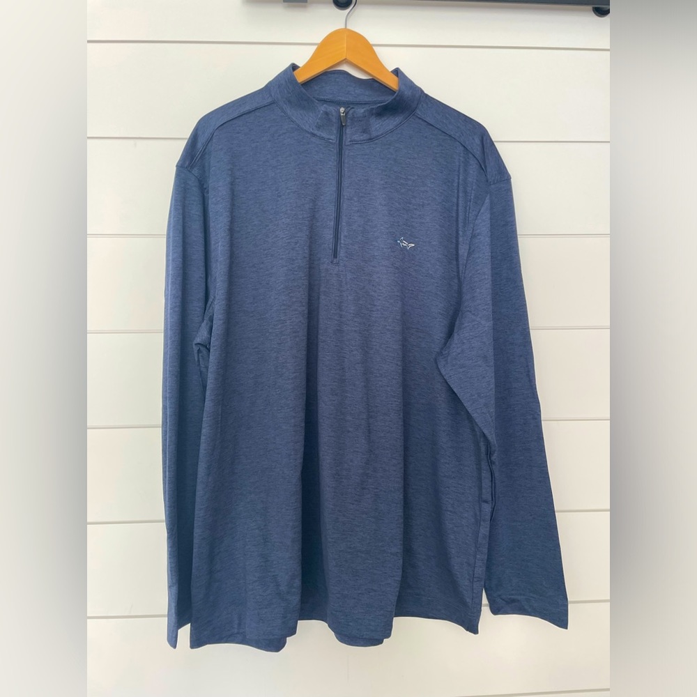 GREG NORMAN Men’s XXL Performance Quarter Zip Pullover - Navy